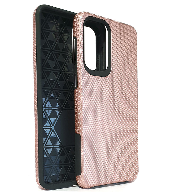 Samsung A33 5G phone case anti drop anti slip shockproof rugged dotted rose gold - My Store